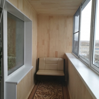 Внутренняя обшивка балконов и лоджий  - Двери, окна, пол, потолок